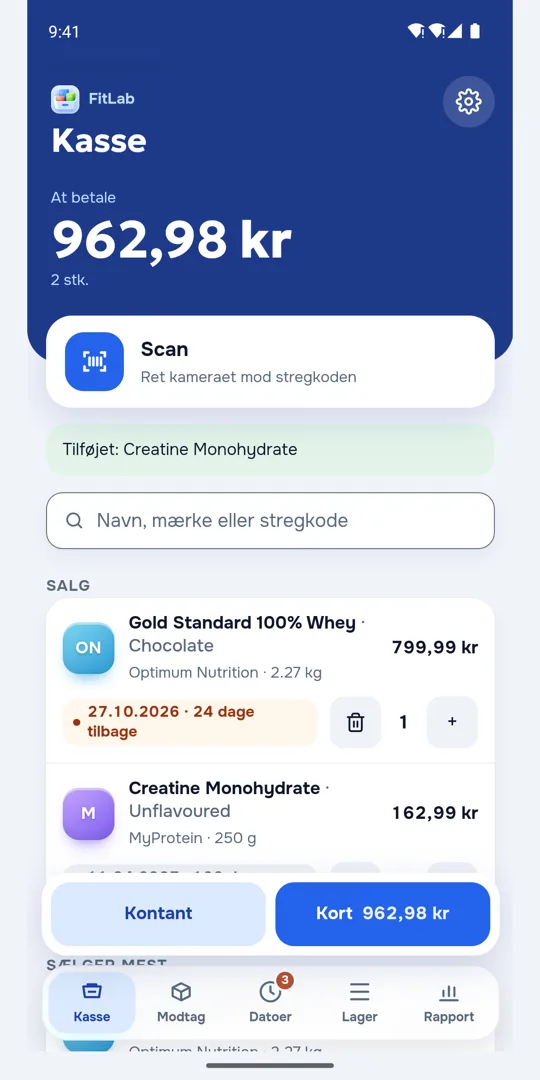 Kasseskærmen