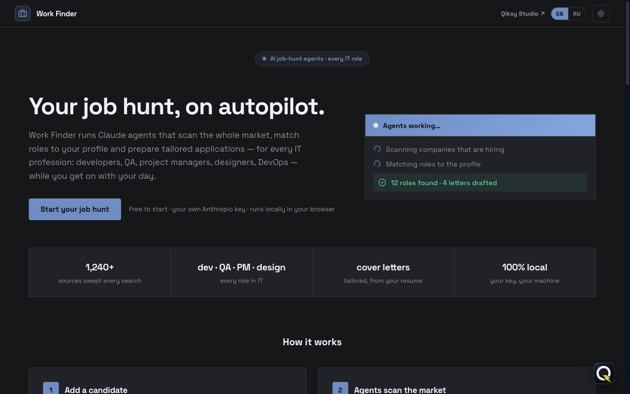 Qiksy Work Finder